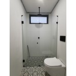 Hawo Frameless Wall To Wall Shower Screen 1651-1700 *2000 Hawo Frameless Wall To Wall Shower Screen 1651-1700 *2000